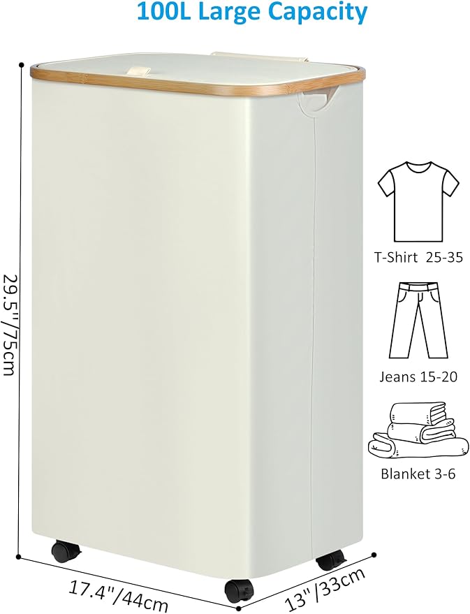 efluky Slim Laundry Basket - Image 6