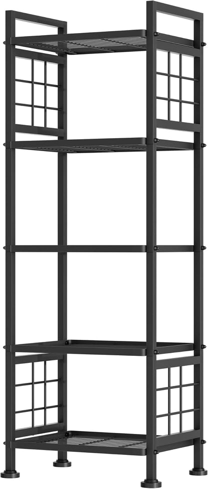 GIOTORENT 5-Wire Standing Book Shelf & Bookcase, Metal Storage Shelving Unit by GIOTORENT