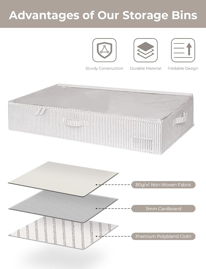 StorageWorks Extra Large Under Bed Storage Containers - Image 6