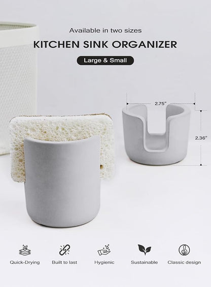 Diatomite Sponge Holder, Quick Dry Stone Sponge Stand - Image 5