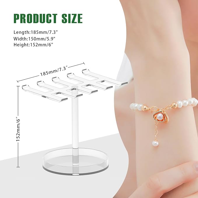 Bigfety Bracelet Holder Organizer, Acrylic Bracelet Display Stand - Image 2
