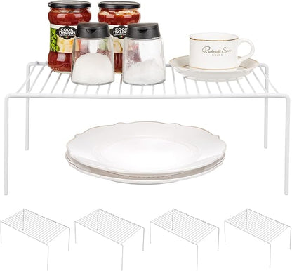 Kitchen Cabinet Shelf Organizer Set of 5, Large Metal Wire Pantry Storage by GEDLIRE