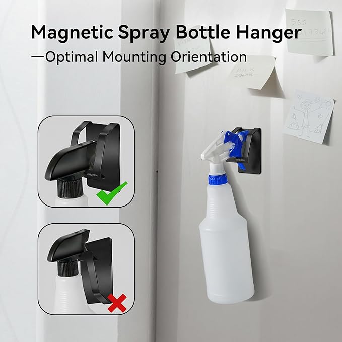 KIHOGEM Magnetic Spray Bottle Hanger | Stainless Steel Spray Bottle Holder - Image 4