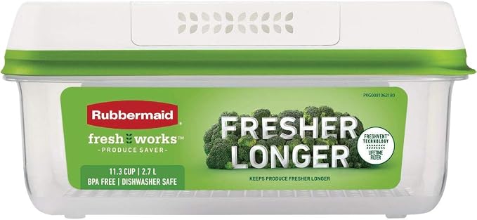 Rubbermaid FreshWorks Saver, Large Short Produce Storage Container by Unknown