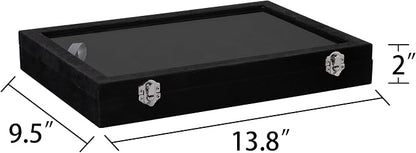 Frebeauty Velvet Jewelry Tray, 35 Grid Jewelry Organizer - Image 3