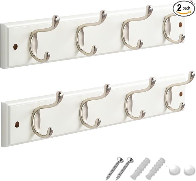 GlazieVault Coat Hooks Wall Mounted by GlazieVault