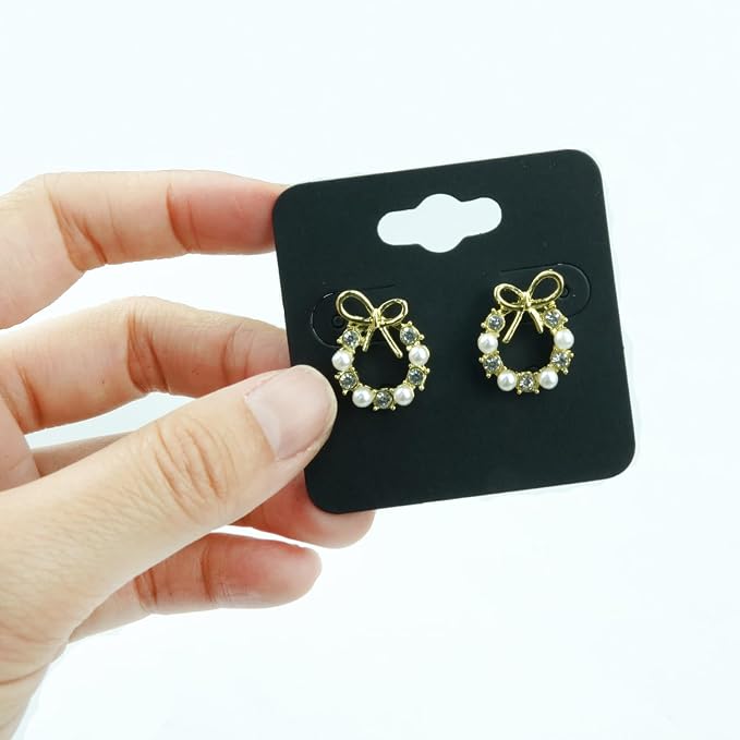 hitsuki Black Earring Cards for Selling Jewelry Earring Display Cards - Image 7