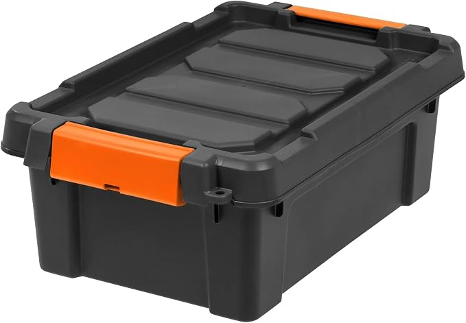 3 Gal. Heavy Duty Plastic Storage Bins by Unknown