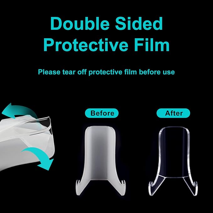 Boloyo Flat Back Acrylic Plate Display Stand, 4.5 Inch 2PC Clear Acrylic - Image 7