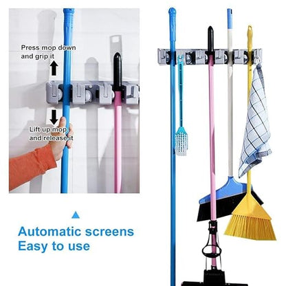 Mop and Broom Holder, Storage Rack, Ideal Broom Hanger - Image 5