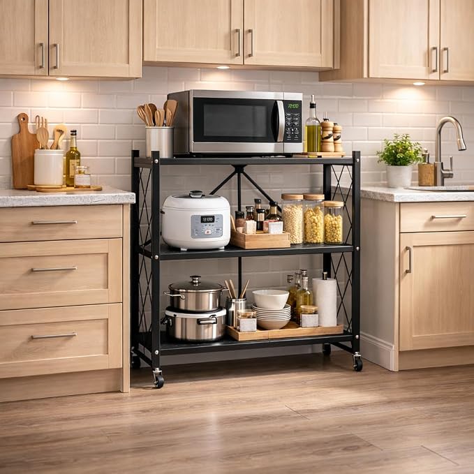 Our Modern Space 3-Tier Foldable Storage Shelf - Image 7