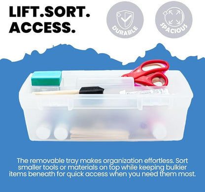 ArtBin 6937AG Essentials Lift-Out Tray Box, Portable Art & Craft Organizer - Image 8