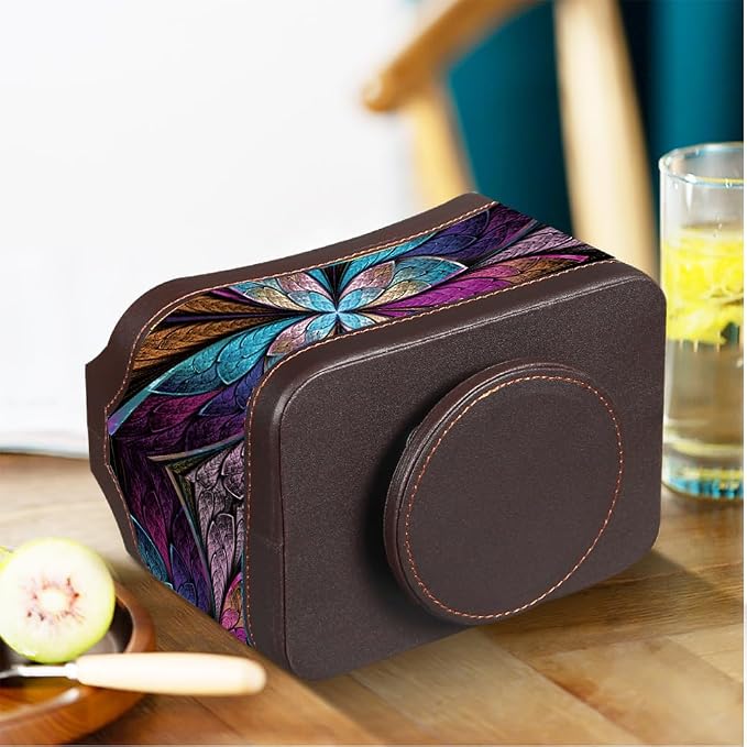 360° Rotating Remote Control Holder, PU Leather TV Remote Caddy Organizer - Image 4