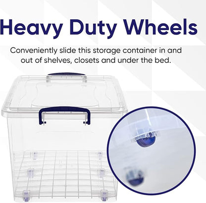 Superio Storage Bins with Lids- Clear Boxes - Image 6