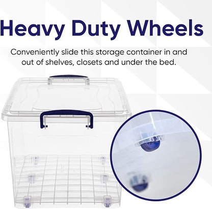Superio Storage Bins with Lids- Clear Boxes - Image 6