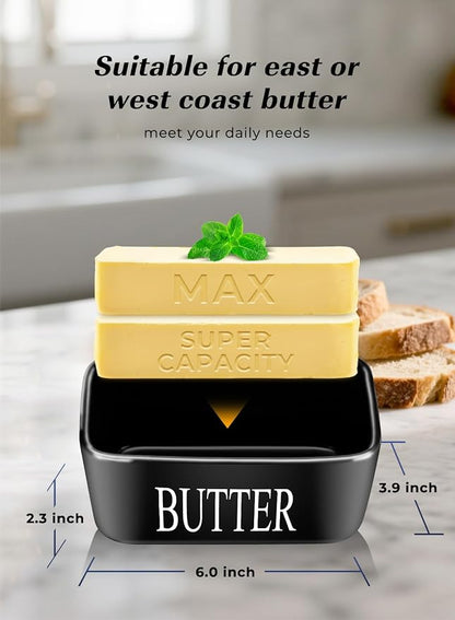 Butter Dish with Lid: Large Butter Container - Image 2