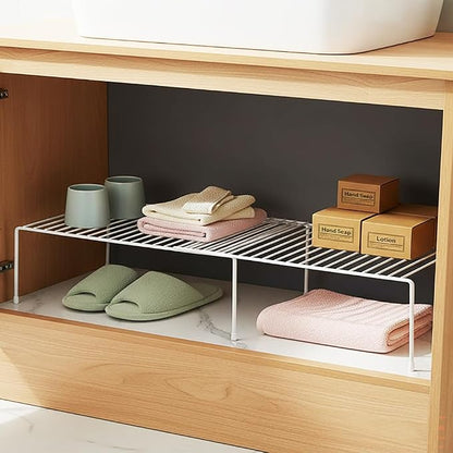 4-Pack Expandable Medium Kitchen Organizer Rack, Kitchen Shelves - Image 5
