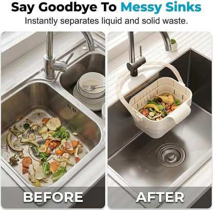 Foldable Hanging Kitchen Sink Drain Basket, 2026 New Space Saving Sink Basket - Image 3