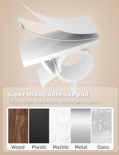 Viaky White Cord Clips Self Adhesive - Image 6
