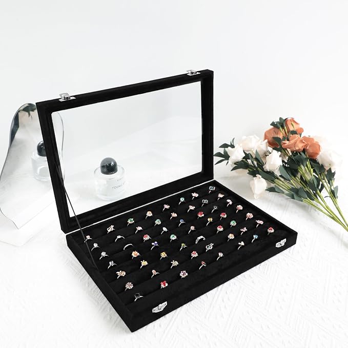 Wudygirl 7 Slot Ring Holder Organizer Display Tray - Image 3