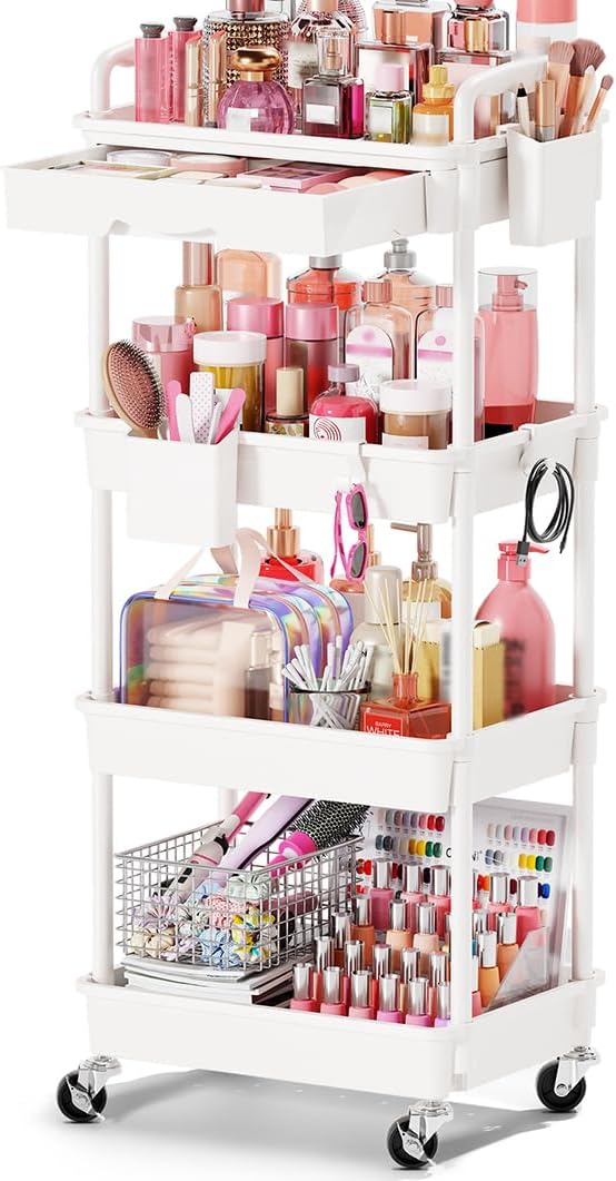 Goovilla Rolling Makeup Organizer Cart by Goovilla