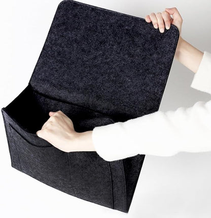Bringsine 5 Pockets Bedside Caddy, Felt Bed Storage Organizer Hanging Bag Holder - Image 7