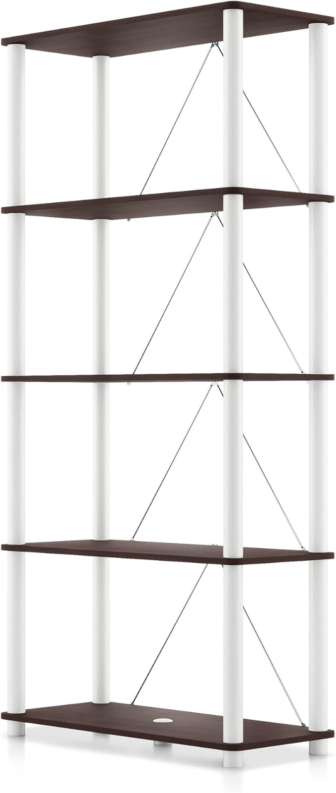 HOMES: INSIDE + OUT Apexa Modern 5-Tier Wide Shelving Units, Collectibles by HOMESInsideOut