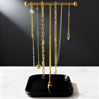 VROOMIUM Necklace Holder- Ceramic Base 1ft Height Jewelry Organizer Stand by VROOMIUM-BETTERDESIGN