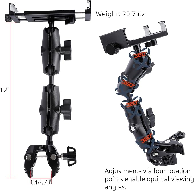Aluminum Dual Arm Tablet Mount - Image 4