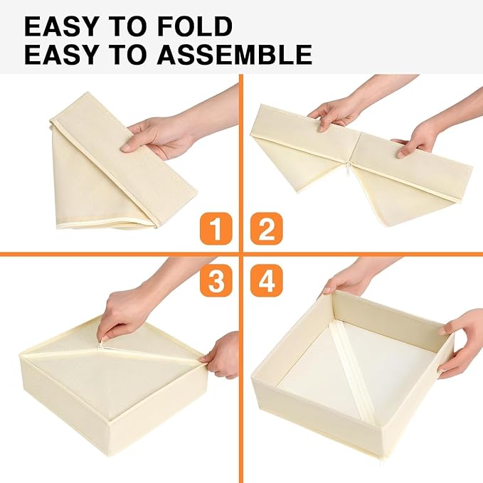 DIMJ Drawer Organizer Clothes 6 Pack - Image 4