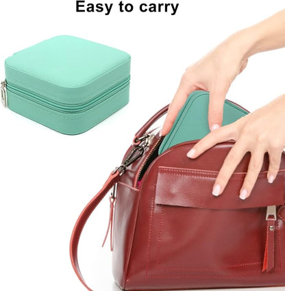 KEINE MARKE Small Jewelry Box, Travel Portable Jewelry Case - Image 7