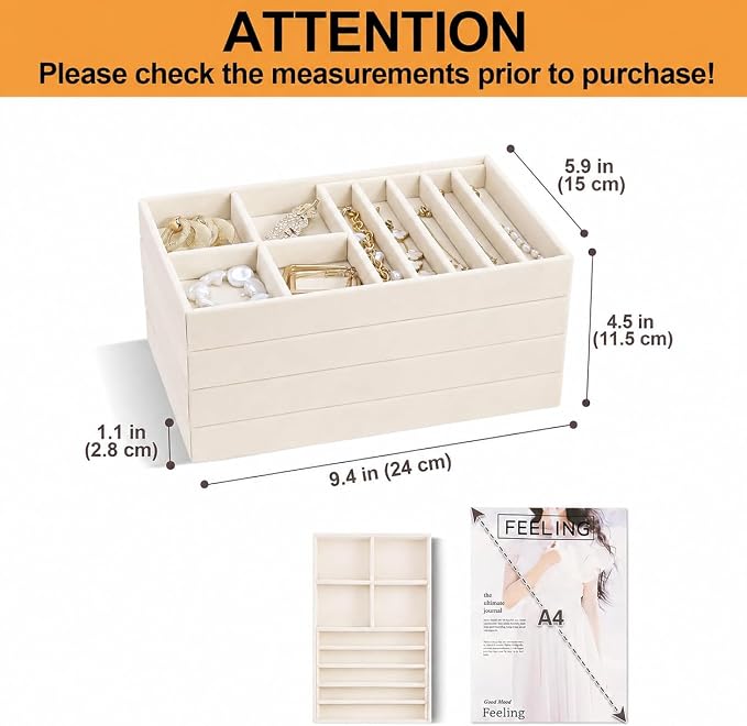ProCase Stackable Jewelry Organizer Trays - Image 2
