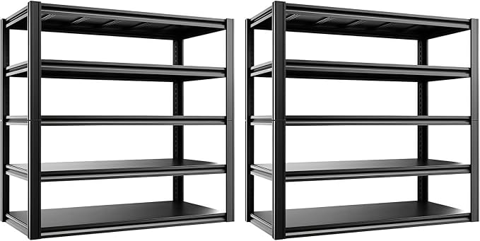 5-Tier Heavy Duty Garage Shelving, 000 lbs Capacity Adjustable Metal Storage by LIJIUHOME