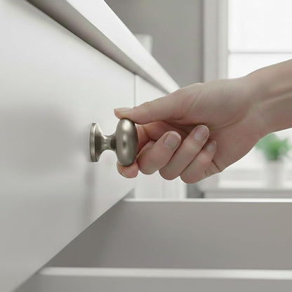 trust4care 4-Pack Large Brushed Satin Nickel Bi-fold Closet Door Knobs - Image 2