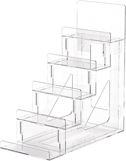 Acrylic Clear Wallet Organizer Holder, Purse Table Display Storage Rack by Ausalivan