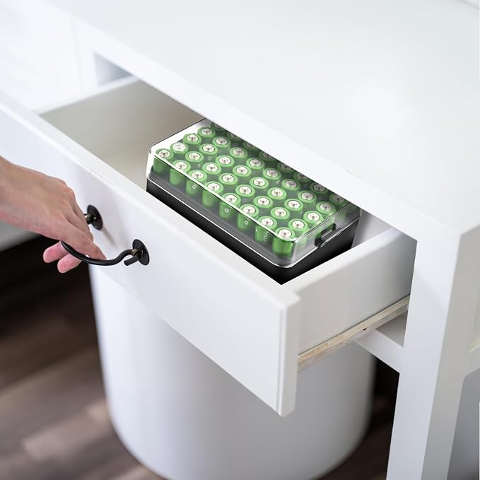 ALCYON Battery Organizer Storage Case, Battery Vault Box Container - Image 8