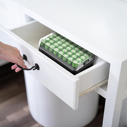 ALCYON Battery Organizer Storage Case, Battery Vault Box Container - Image 8