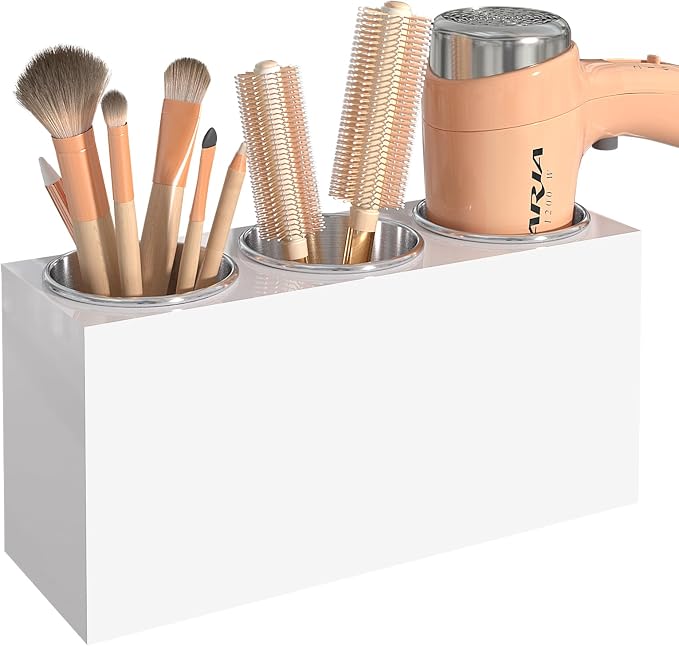 Hair Tool Organizer, Wall Mount Hair Dryer Holder by PITBVO