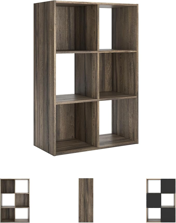 Signature Design by Ashley Shallifer 6 Cube Storage Organizer or Bookcase - Image 5