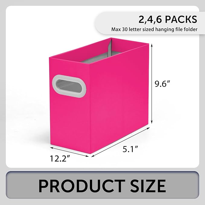 Hanging File Organizer, Cardboard File Folder Organizer - Image 2