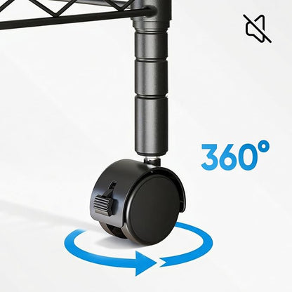 DUMOS 3-Tier Metal Storage Shelves, Adjustable Shelving Unit, Standing Closet - Image 7