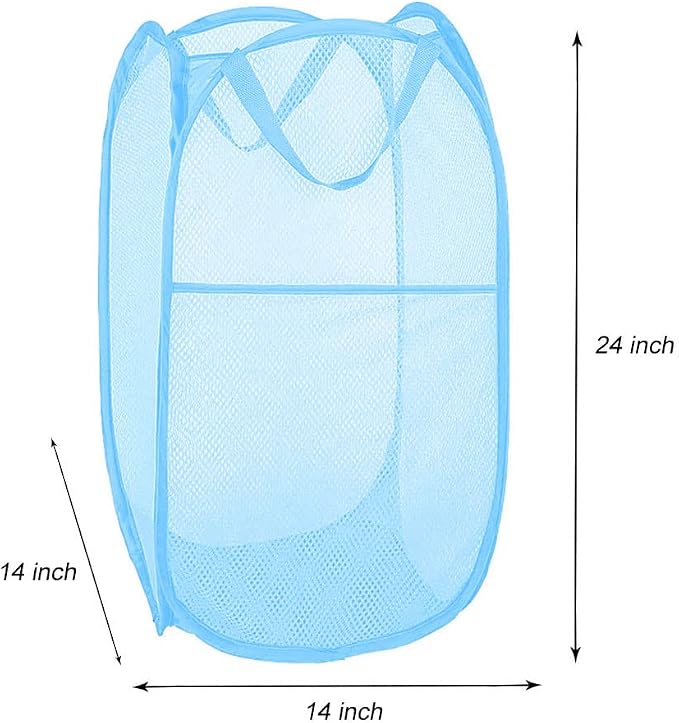 Larpur Pack of 2 Pop up Laundry Hampers, Collapsible Laundry Baskets, Portable - Image 2