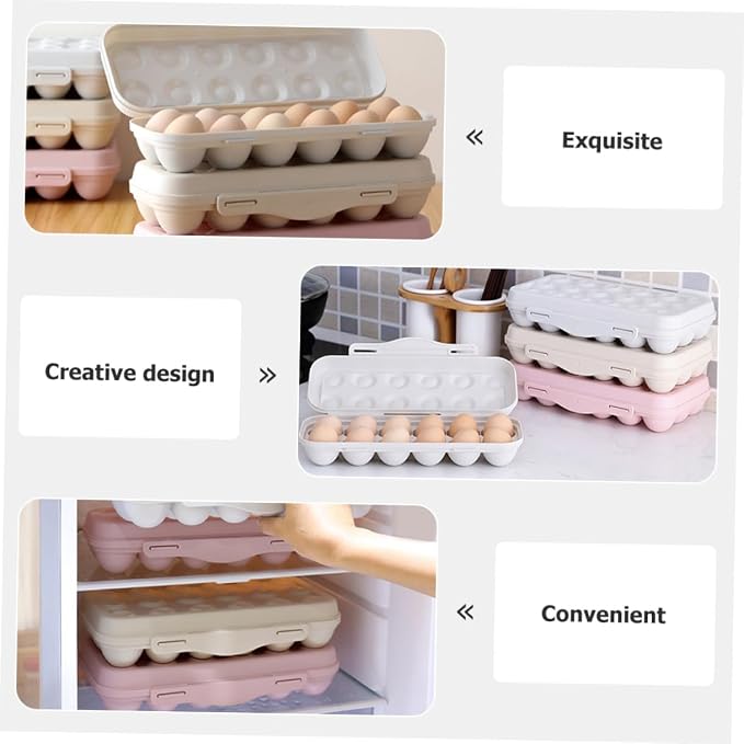 Toyvian 2pcs Egg Storage Container - Image 6