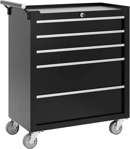 Garvee Rolling Tool Chest, 5 Drawers Tool Storage Cabinet, Toolbox by Garvee
