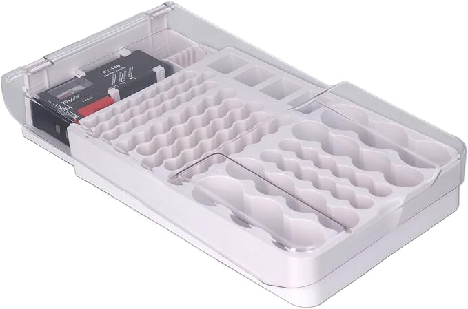 Battery Organizer, Battery Holder Box Holds, Large Capacity Battery Storage Box - Image 7