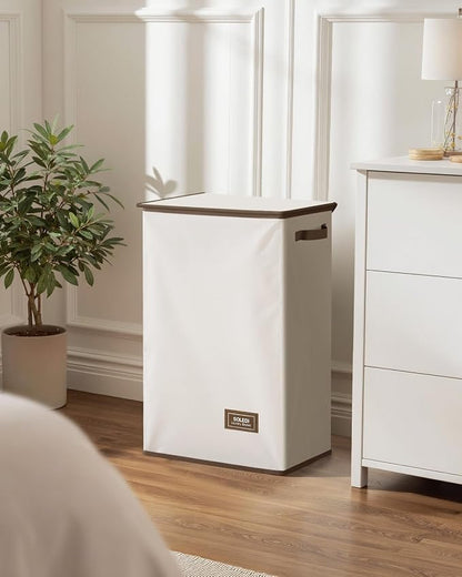 SOLEDI Laundry Hamper with Lid 90L Large & Tall Collapsible Laundry Basket - Image 7