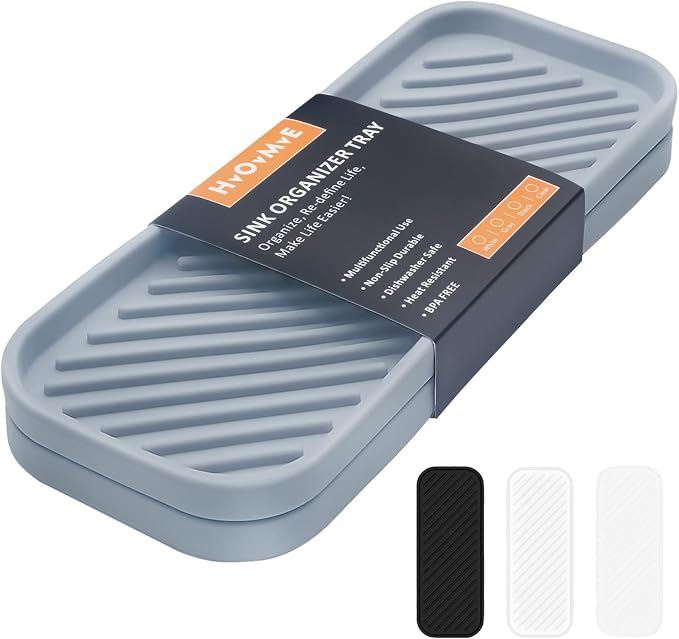 Silicone Organizer Tray, Soap and Sponge Holder by HvOvMvE