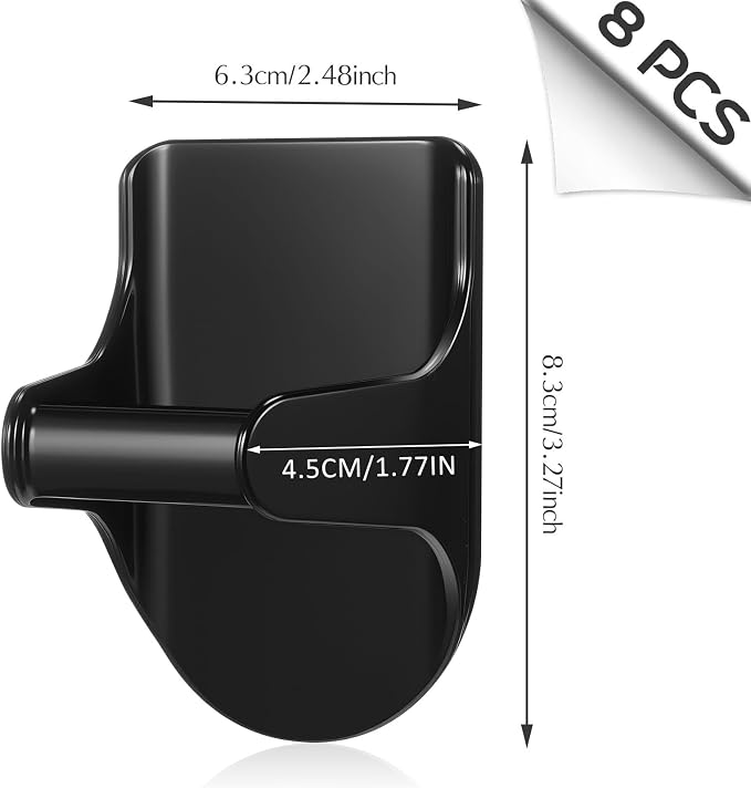 Taiyin 4 Pcs Wall Mount Spray Bottle Hooks Holder Spray Bottle Hanger Adhesive - Image 2