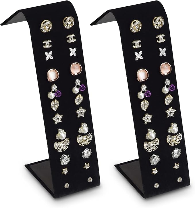 MOOCA 2-Piece Set, Premium Adjustable Earring Display Stand by Mooca