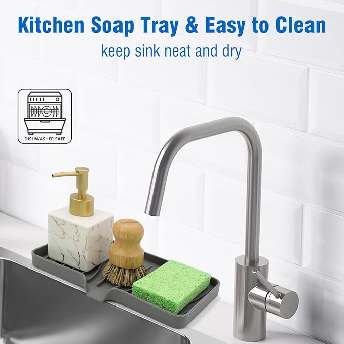 3-Pack Silicone Soap Dish, Sponge Holder - Image 4